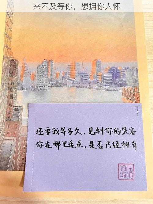 来不及等你，想拥你入怀