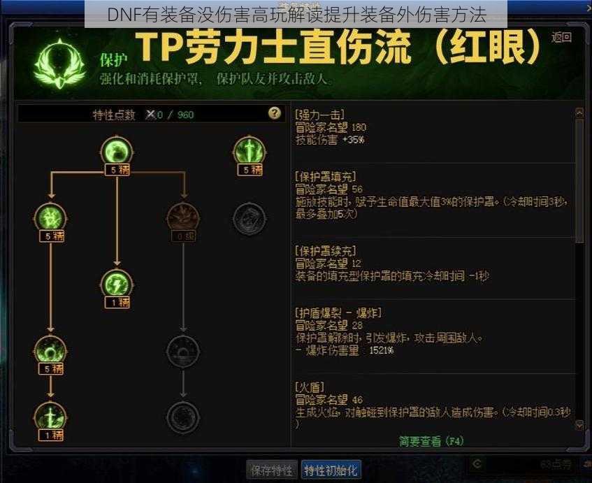 DNF有装备没伤害高玩解读提升装备外伤害方法